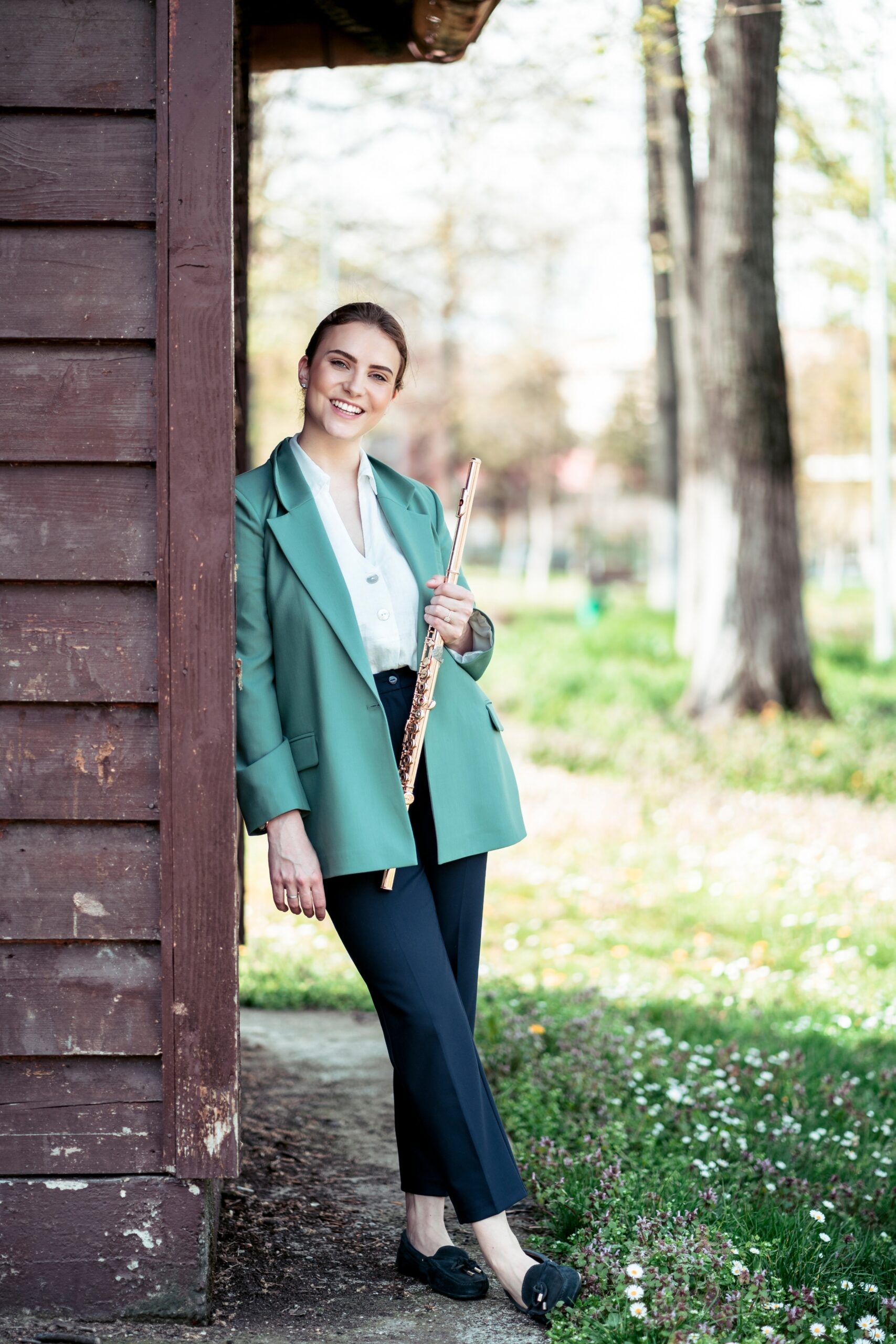 Iris Maass with her flute