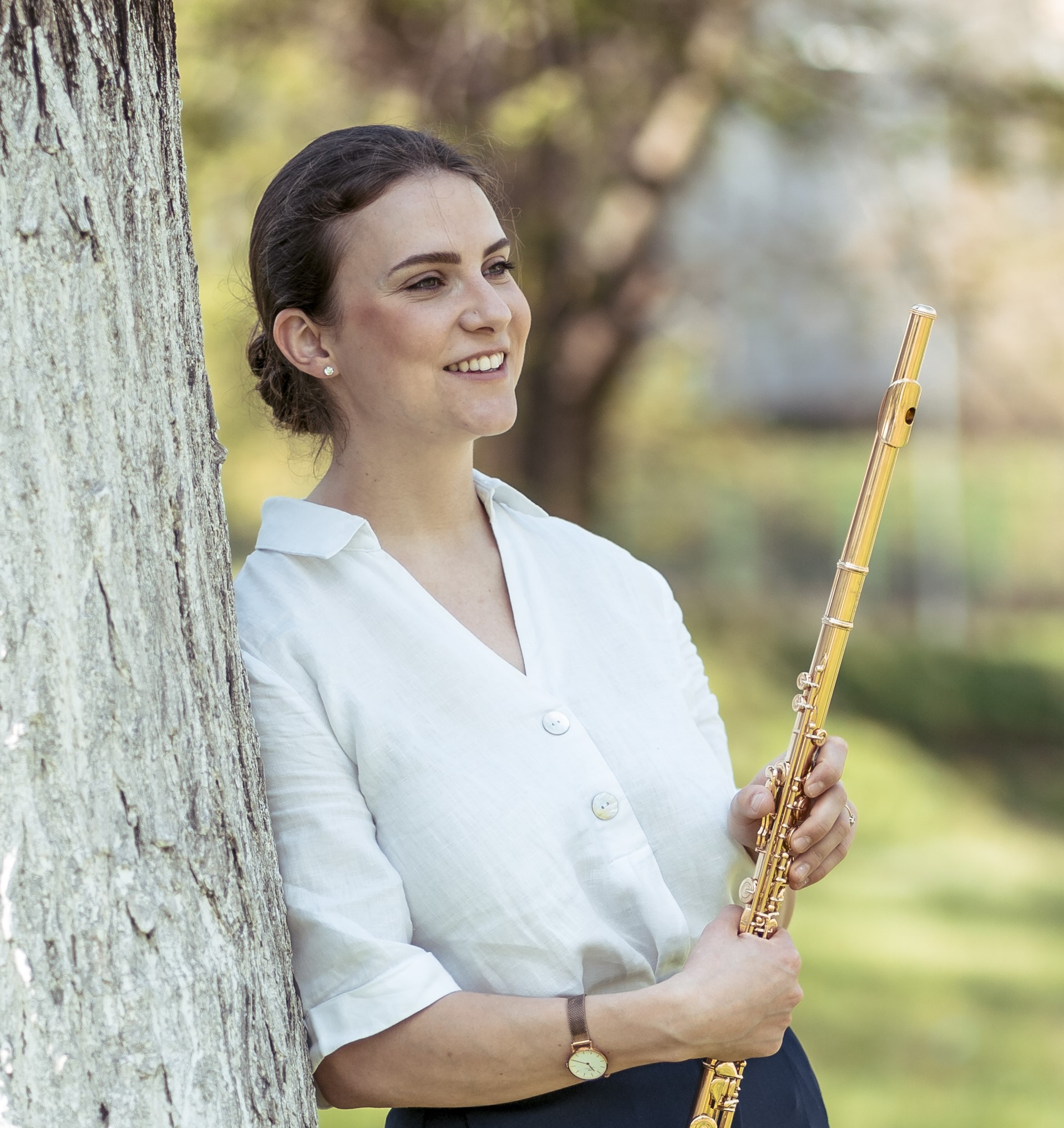 Iris Maass with her flute
